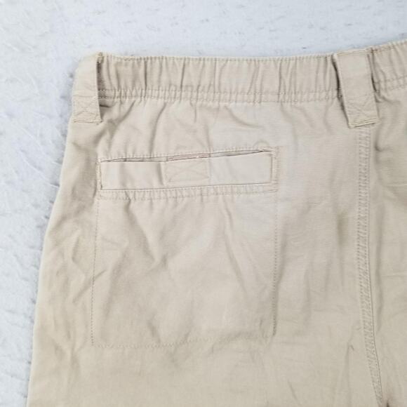 VF Jeanswear Cargo Shorts Mens 38 Khaki Utility D-Ring Elastic Waist Belted - Picture 9 of 16